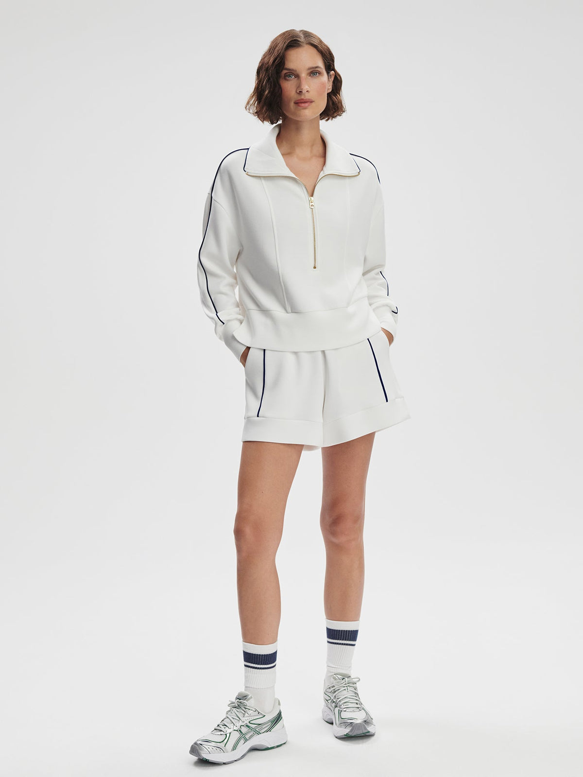 Davenport Half-Zip Sweat | VARLEY US White - Varley