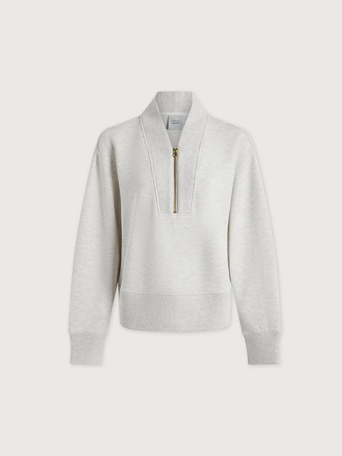 Sally Half Zip Sweat Ivory Marl - Varley