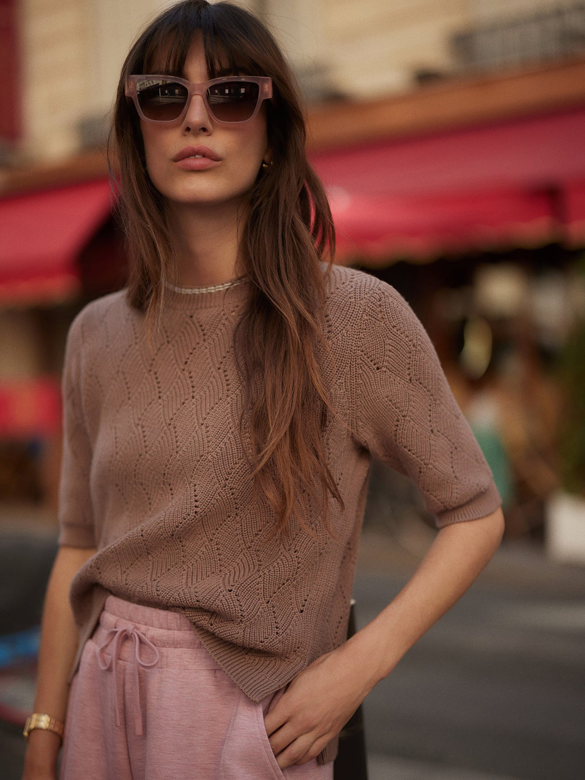 Agathe Knit Top Brownie - Varley