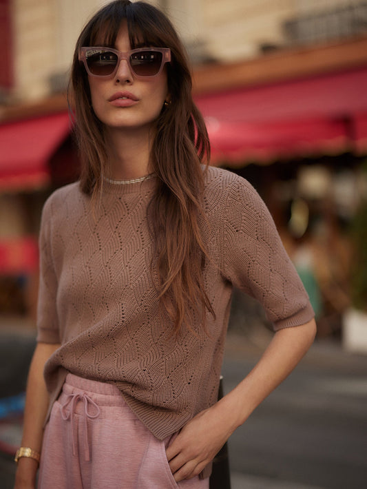 Agathe Knit Top Brownie - Varley
