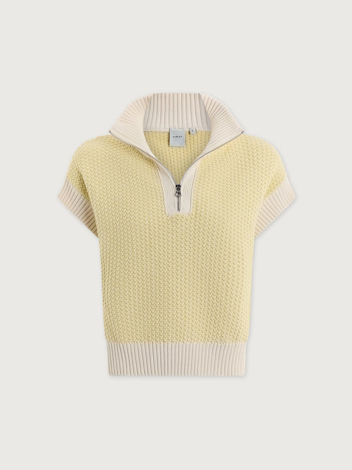 Fowley Knit Top Snow White/ Limeade - Varley