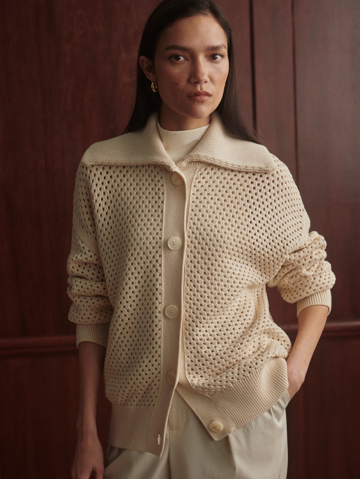 Myrtle Knit Cardigan Birch - Varley