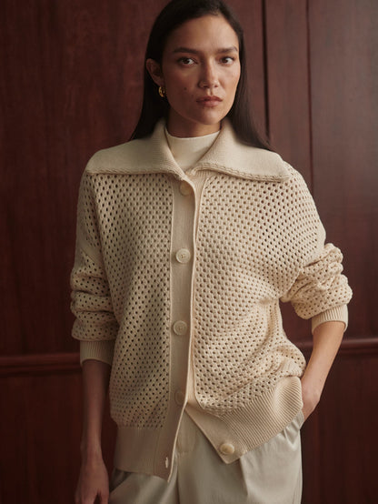 Myrtle Knit Cardigan Birch - Varley
