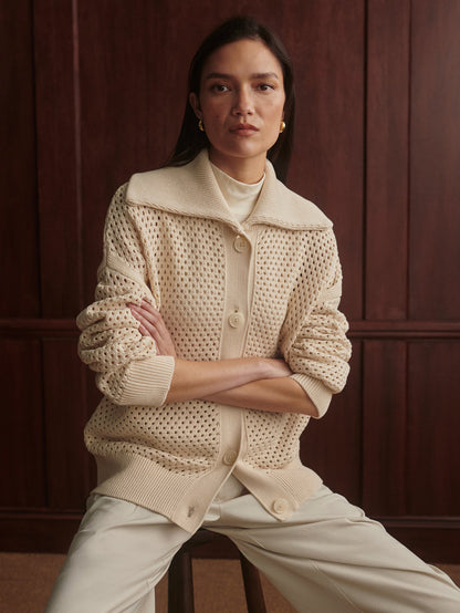 Myrtle Knit Cardigan Birch - Varley