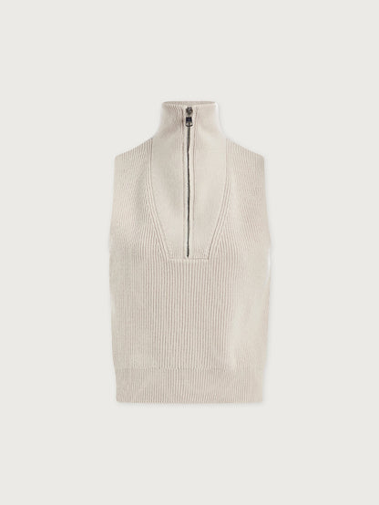 Amina Half Zip Knit Silver Birch - Varley