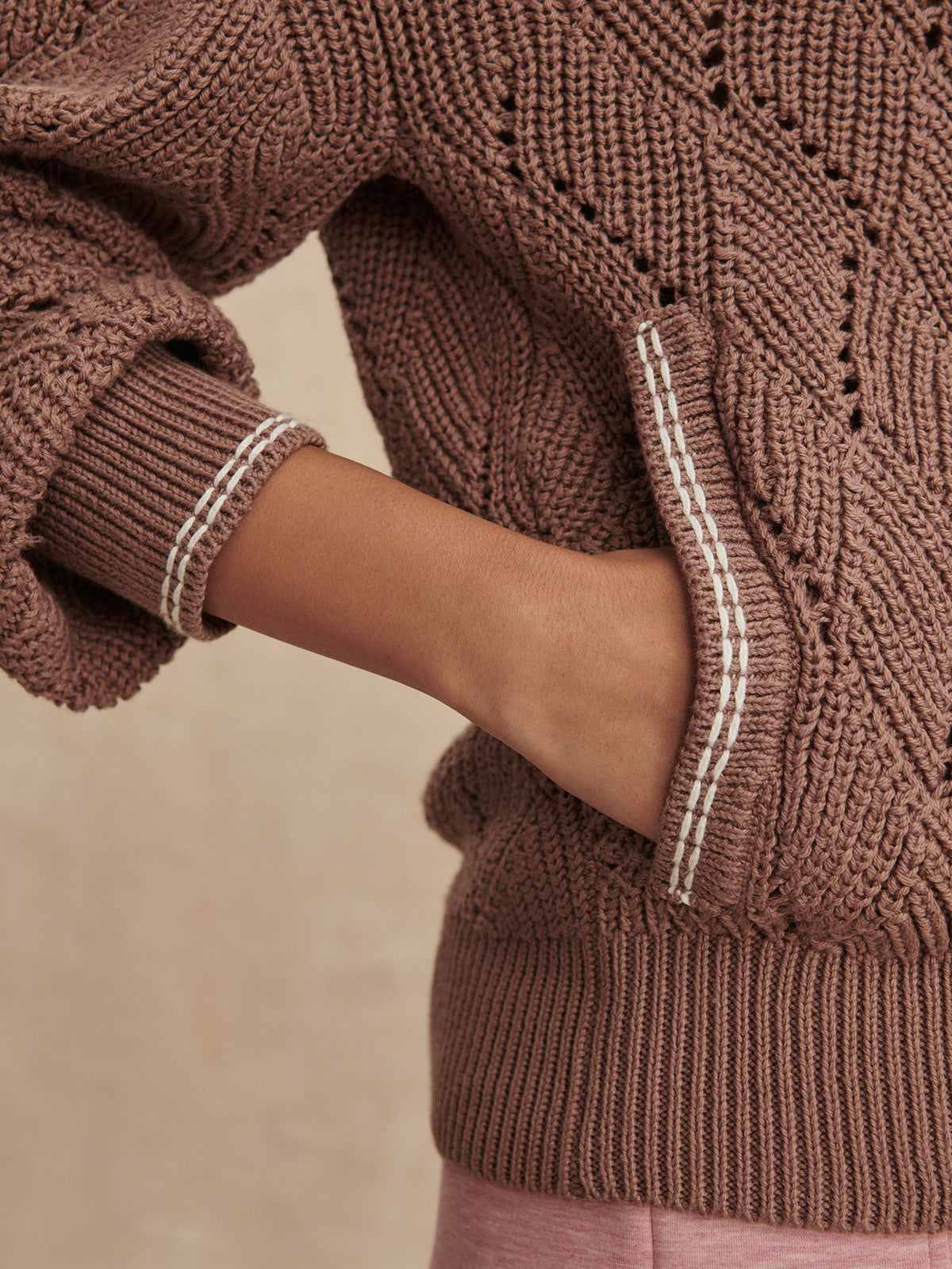 Venner Knit Jacket Brownie - Varley