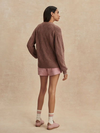 Venner Knit Jacket Brownie - Varley