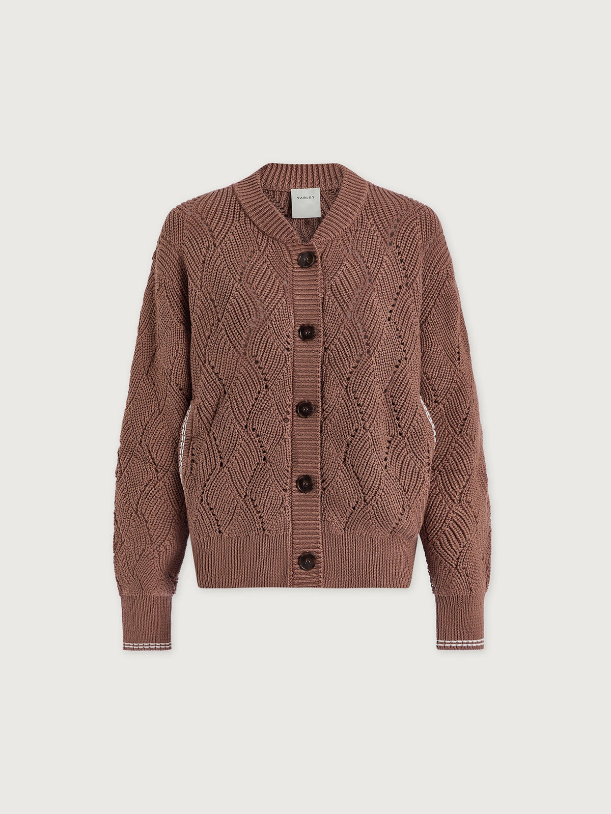 Venner Knit Jacket Brownie - Varley