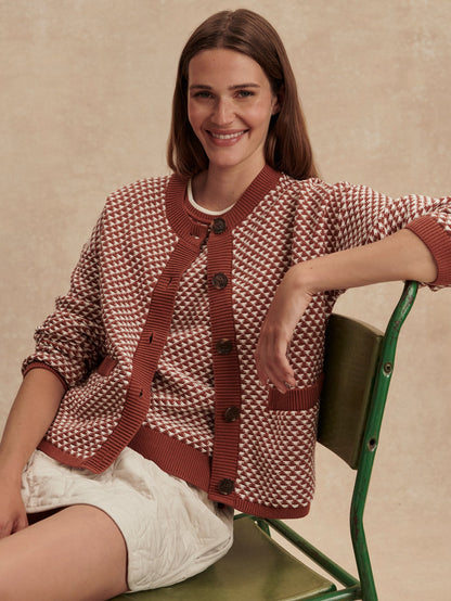 Elmwick Knit Jacket Maple - Varley