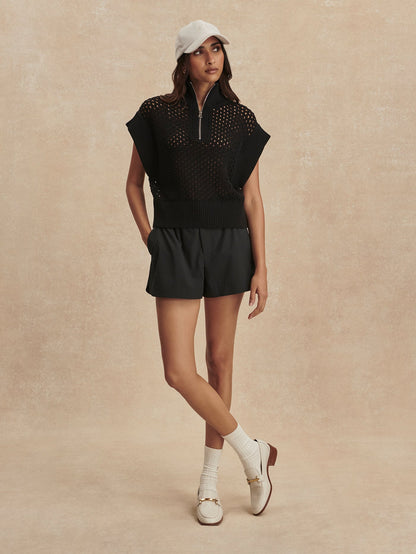 Gaines Half-Zip Knit | VARLEY US Black - Varley
