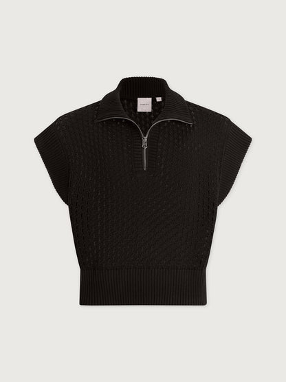 Gaines Half-Zip Knit | VARLEY US Black - Varley