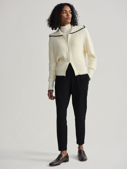 Sibley Soft Knit Jacket Egret - Varley