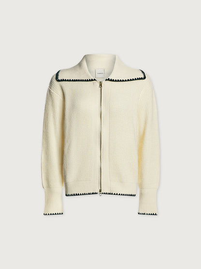 Sibley Soft Knit Jacket Egret - Varley