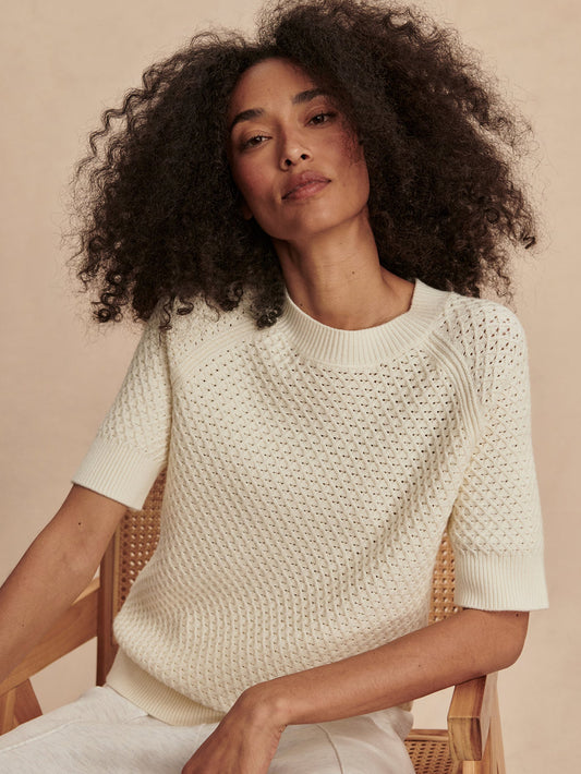 Lucy Knit Top Snow White - Varley