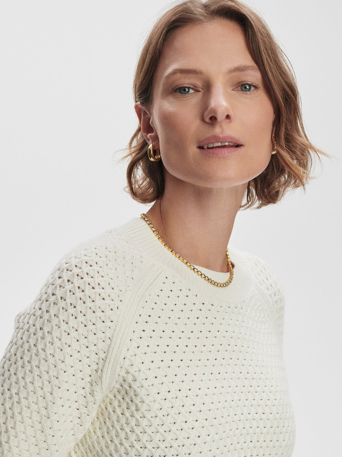 Lucy Knit Top Snow White - Varley