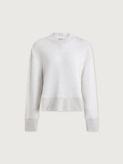 Philippe Crop Sweat Ivory Marl - Varley