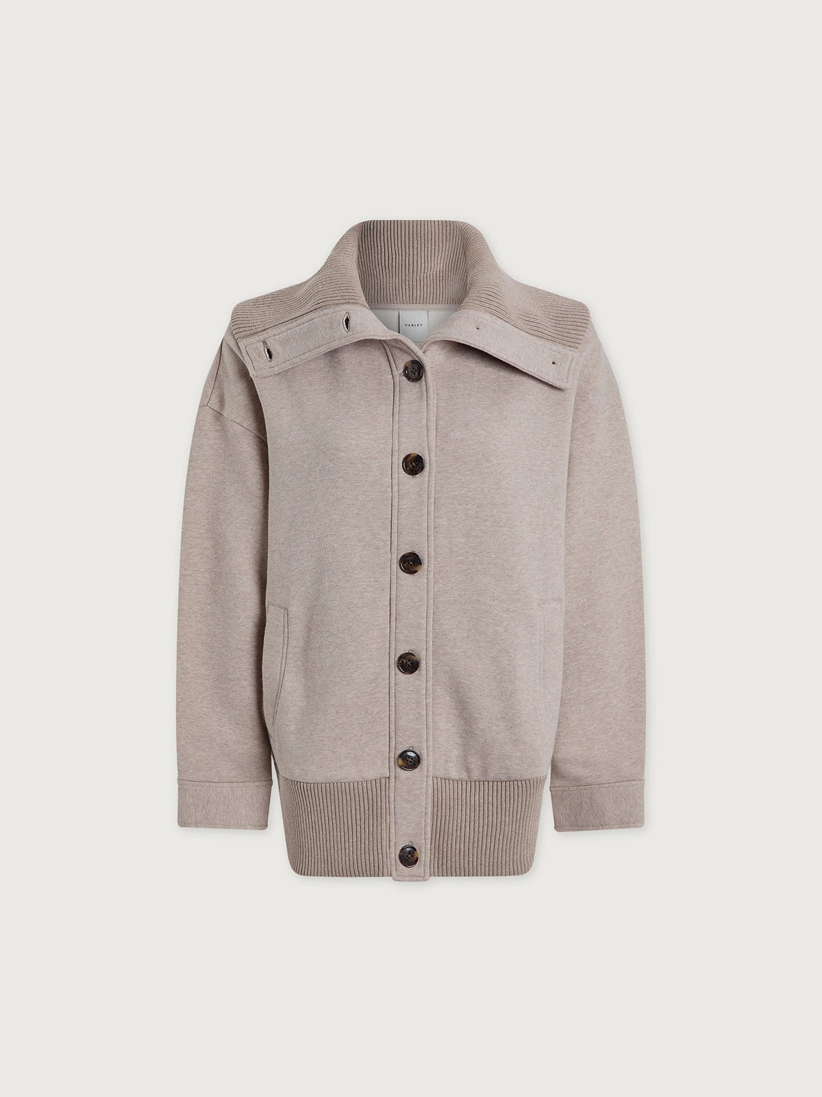 Tammy Button Through Jacket Taupe Marl - Varley