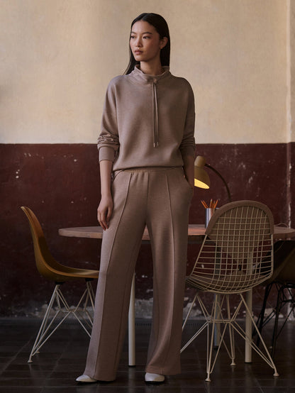 Oakdale Sweat Taupe Marl - Varley