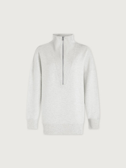 Masie Longline Sweat Ivory Marl - Varley