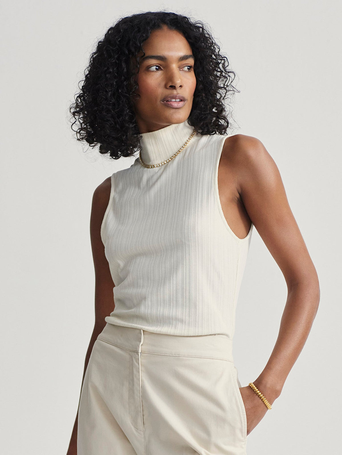 Caley Fitted Tank 2.0 Birch - Varley