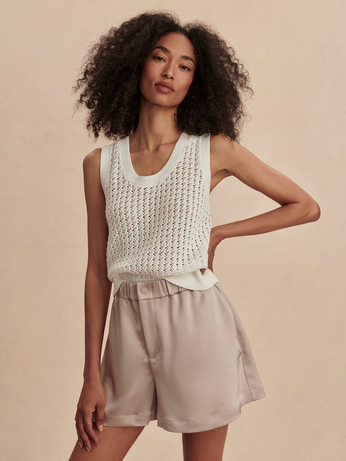 Sarka High Rise Short Silver Cloud - Varley