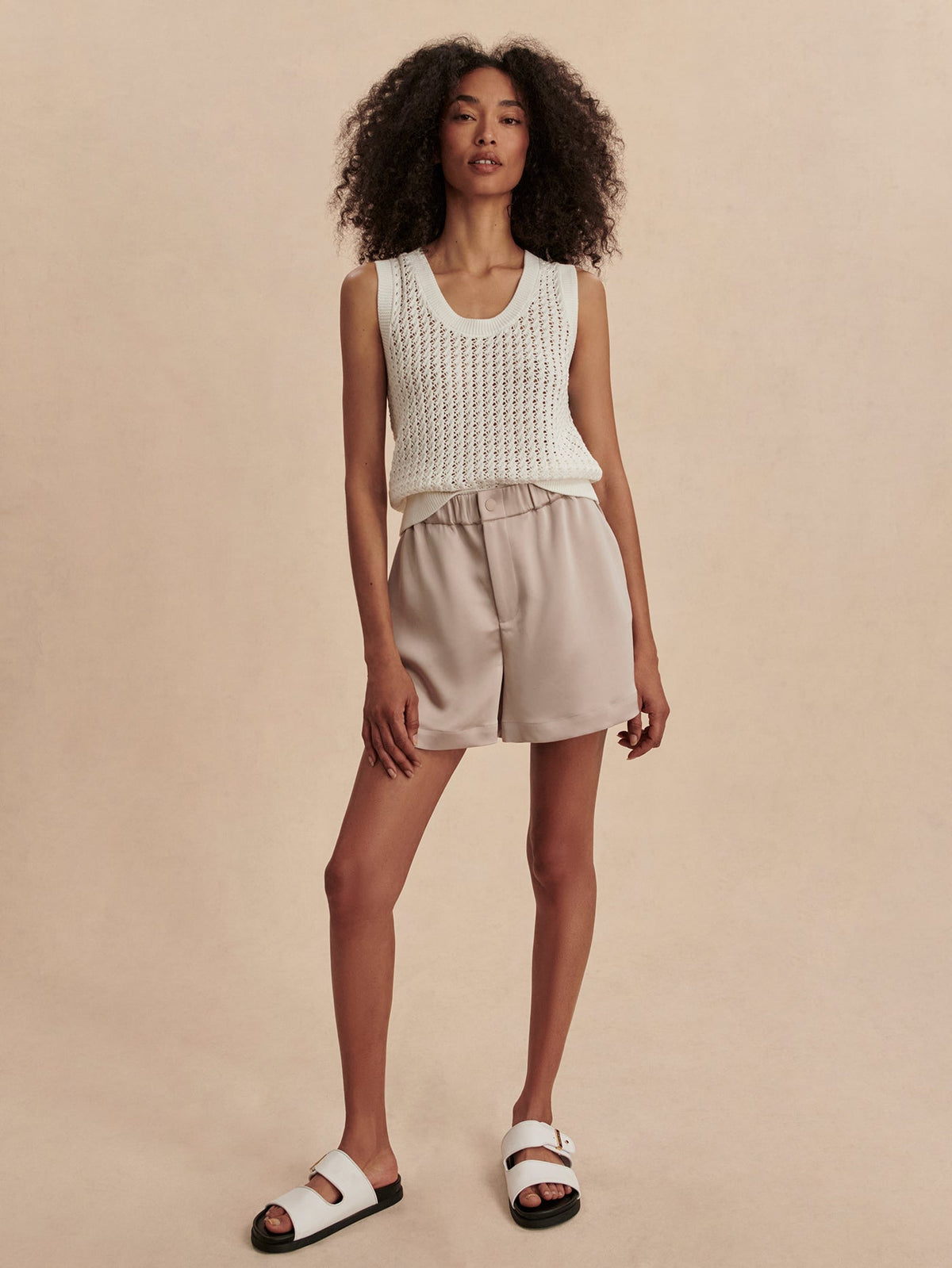 Sarka High Rise Short Silver Cloud - Varley