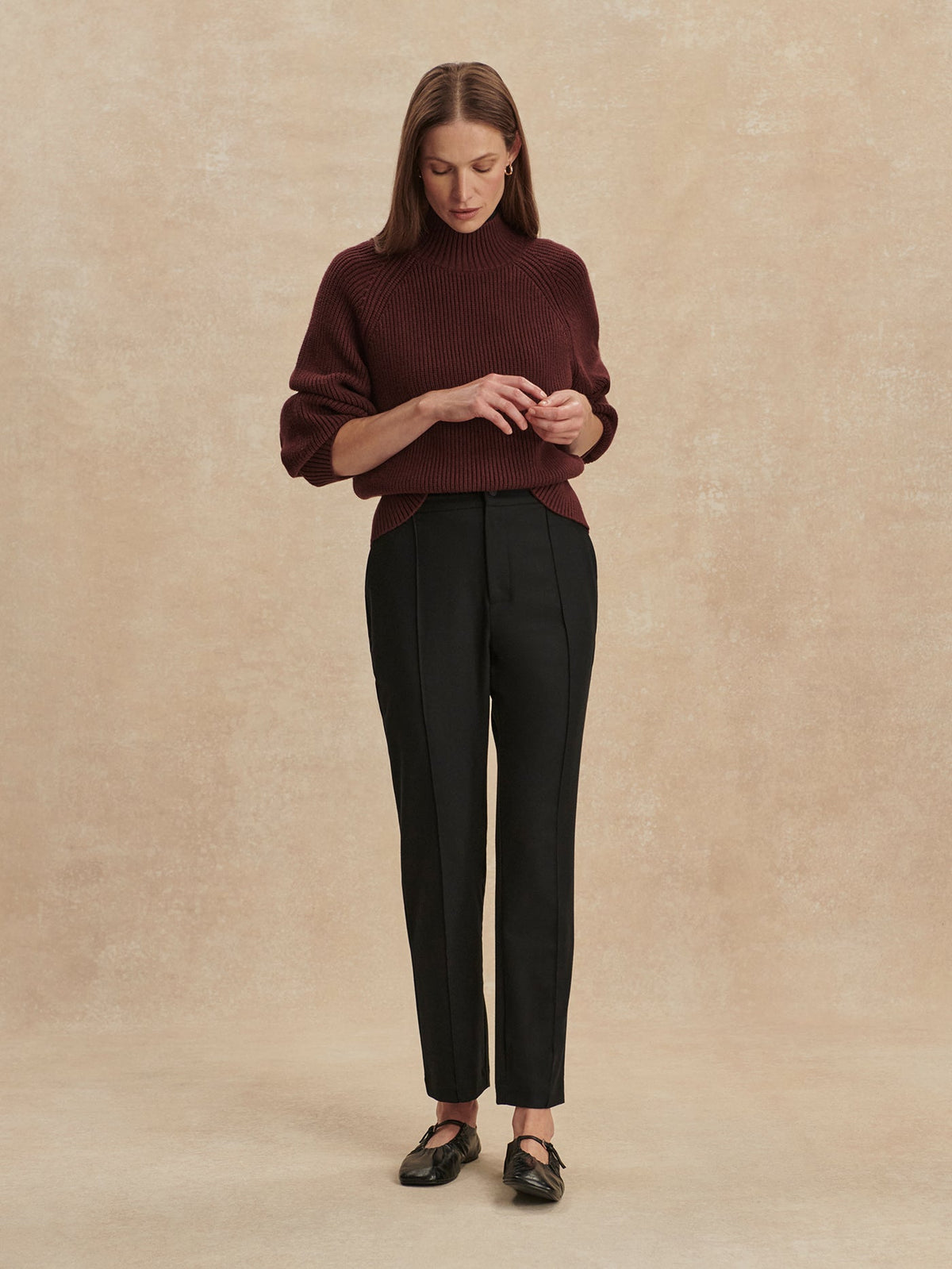 Rowena Tapered Leg 27 Black - Varley