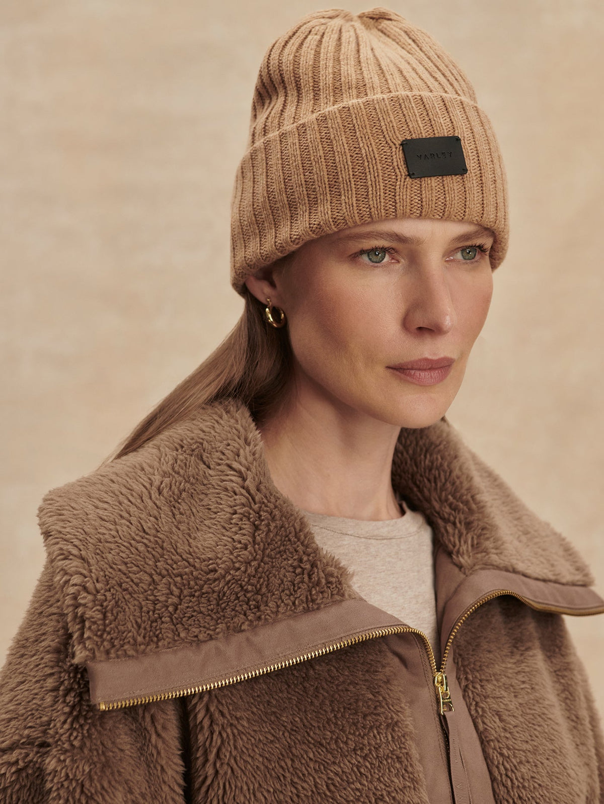 Logan Sherpa Coat Ash Taupe - Varley