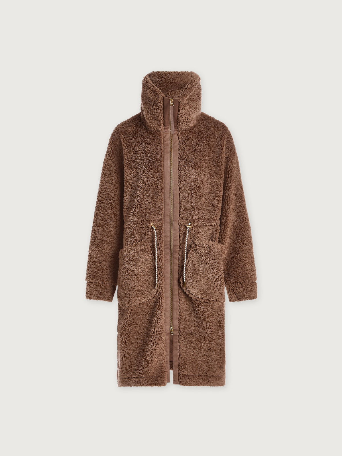 Logan Sherpa Coat Ash Taupe - Varley