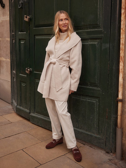 Edgemere Wrap Jacket Pumice Stone Marl - Varley