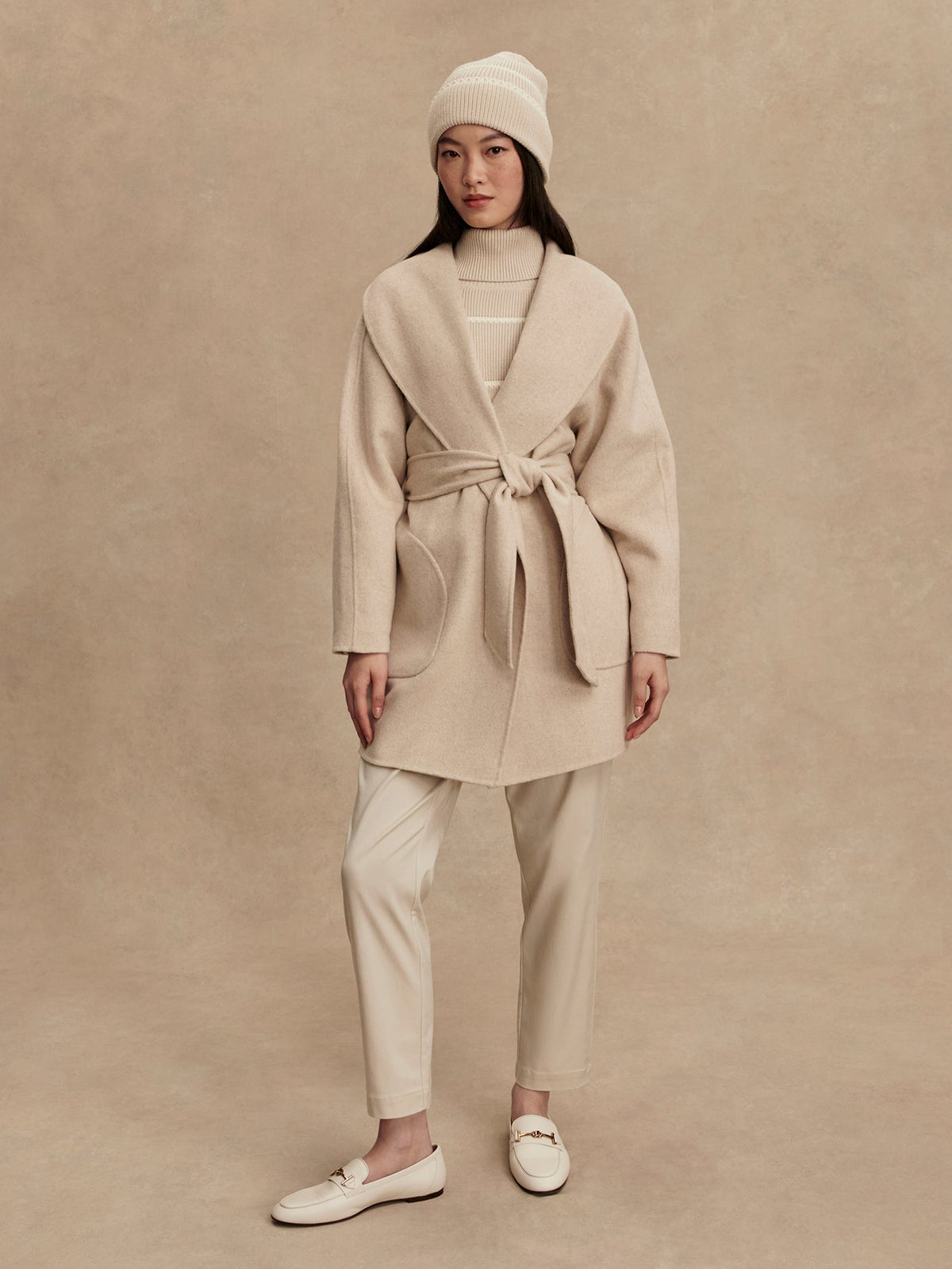 Edgemere Wrap Jacket Pumice Stone Marl - Varley