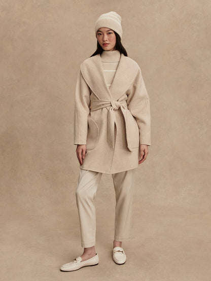Edgemere Wrap Jacket Pumice Stone Marl - Varley