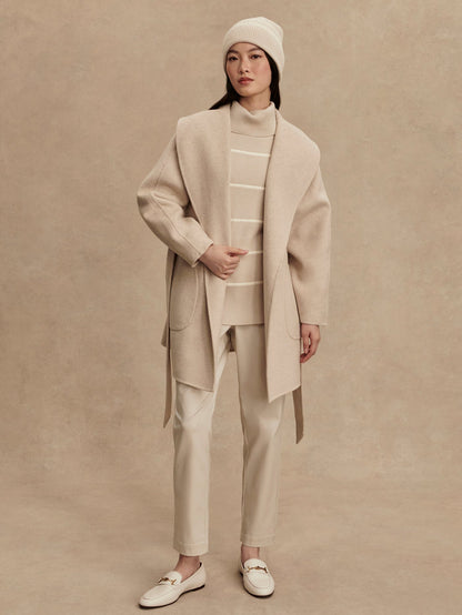 Edgemere Wrap Jacket Pumice Stone Marl - Varley