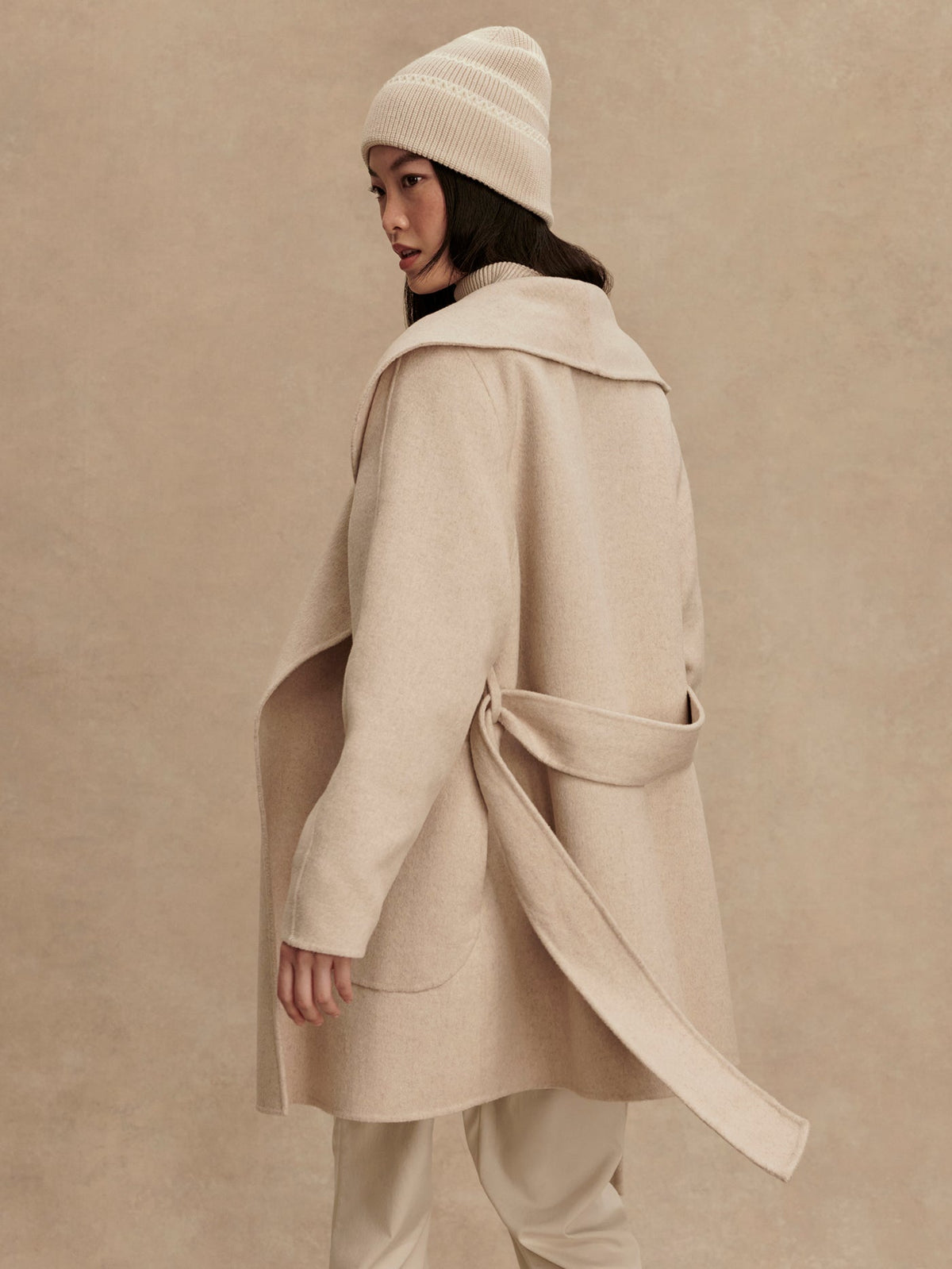 Edgemere Wrap Jacket Pumice Stone Marl - Varley