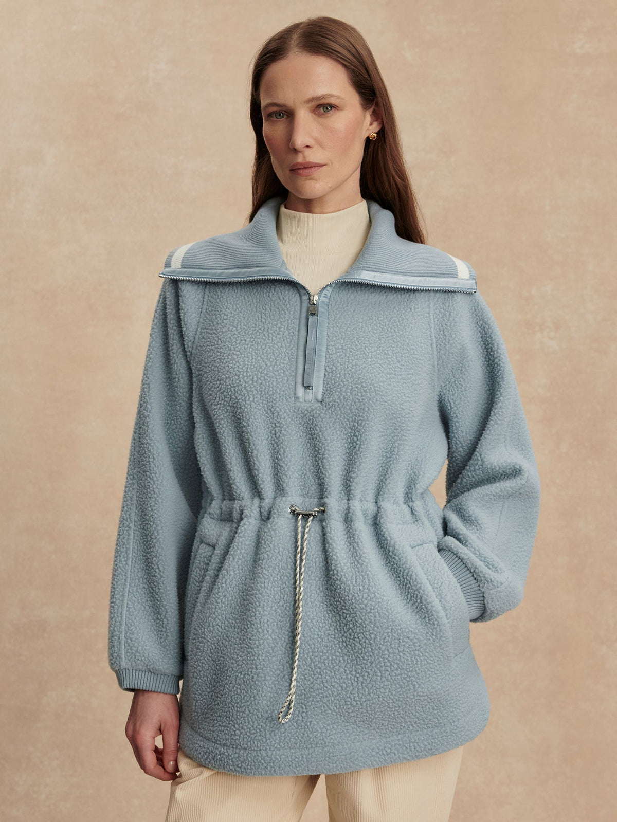 Ashby Half Zip Fleece Ashley Blue - Varley