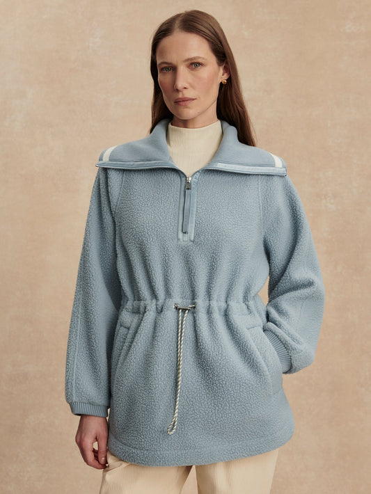 Ashby Half Zip Fleece Ashley Blue - Varley