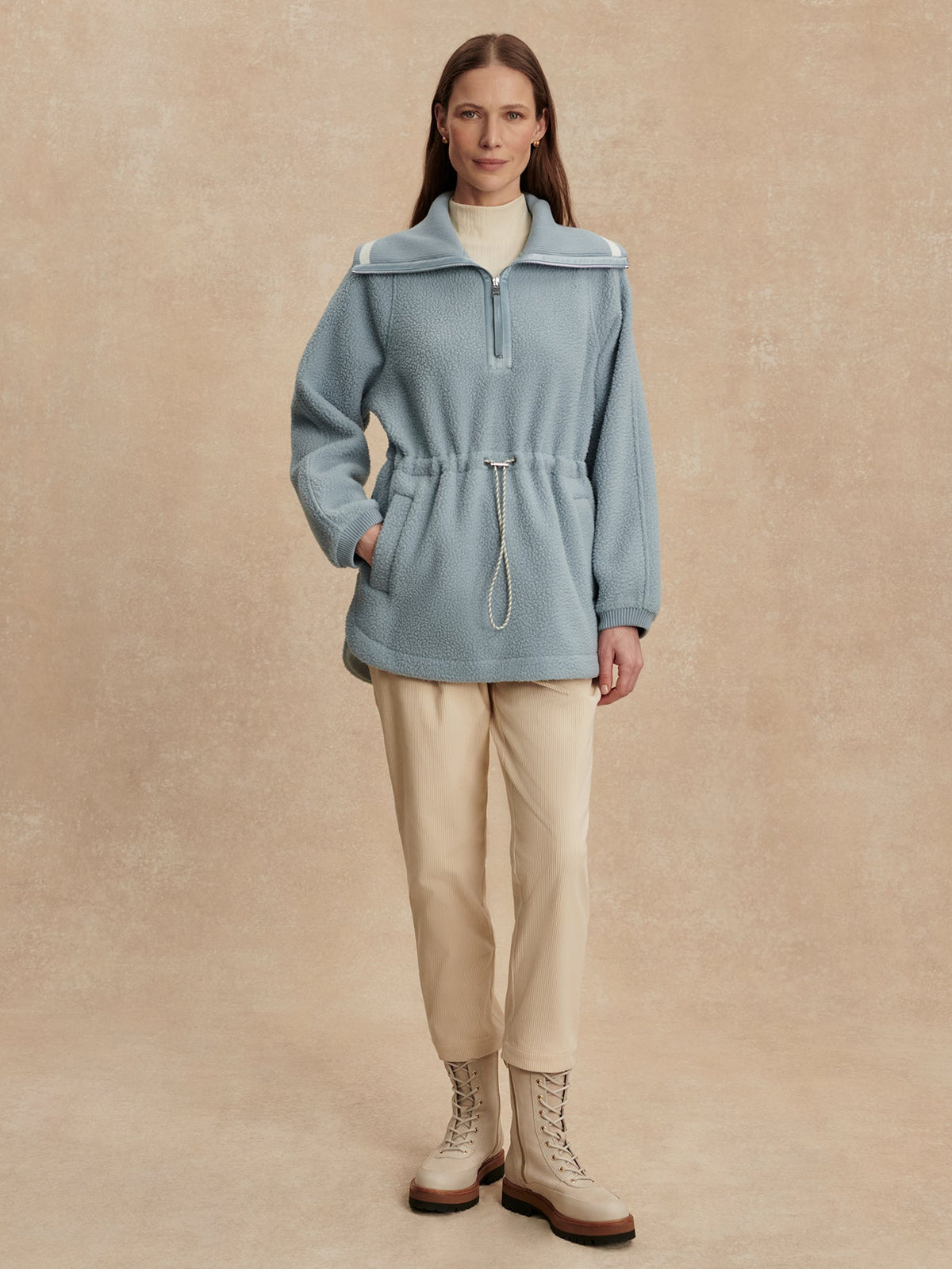 Ashby Half Zip Fleece Ashley Blue - Varley
