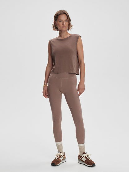 Page Seamless Crop Tank Deep Taupe - Varley