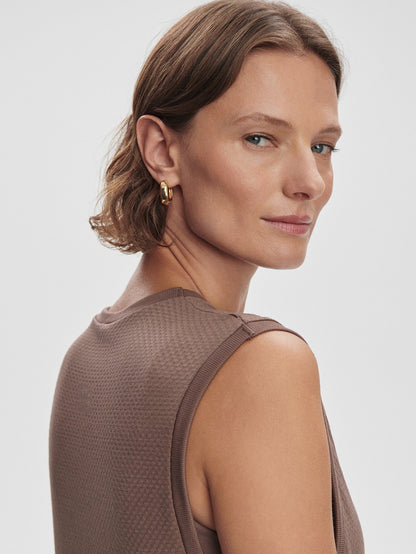 Page Seamless Crop Tank Deep Taupe - Varley