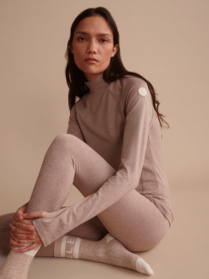 Always Warm Baselayer Top Taupe Marl - Varley