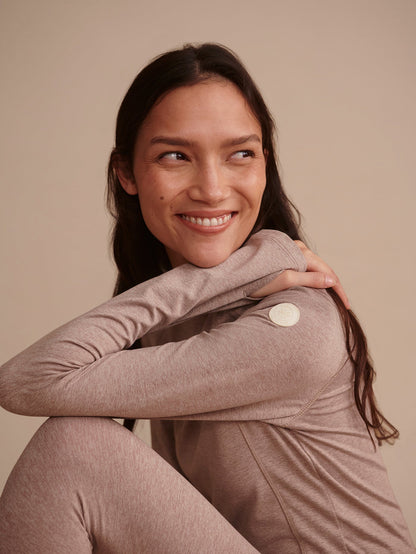 Always Warm Baselayer Top Taupe Marl - Varley