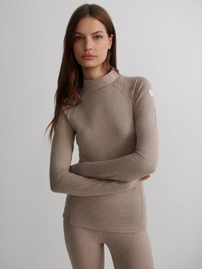 Always Warm Baselayer Top Taupe Marl - Varley