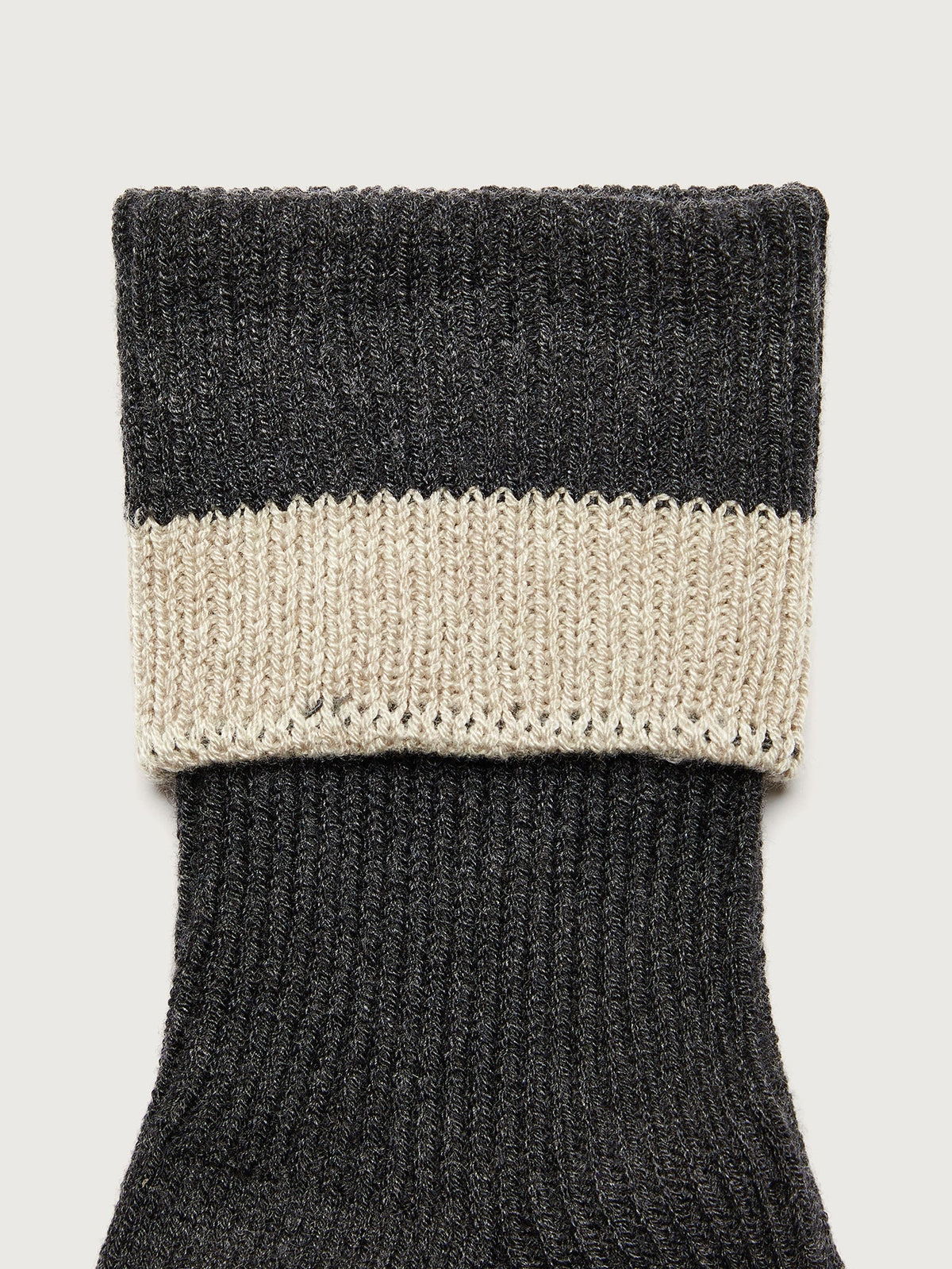 Kerry Plush Roll Top Sock | VARLEY US Charcoal/ Chalk - Varley