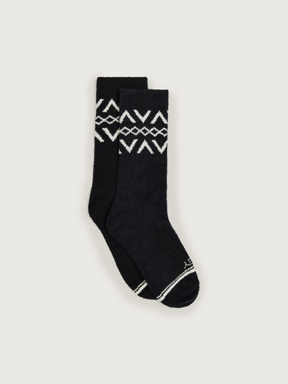 Chadwick Fairisle Sock Black/ Egret - Varley