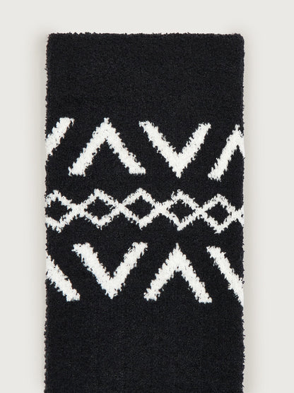 Chadwick Fairisle Sock Black/ Egret - Varley