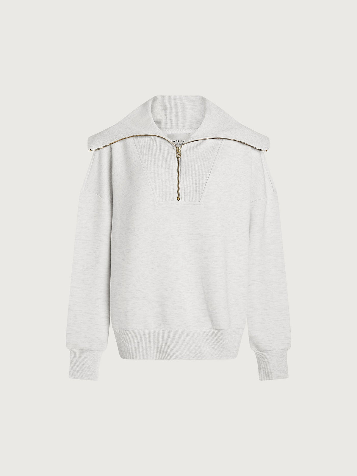 Catherine Half Zip Sweat Ivory Marl - Varley