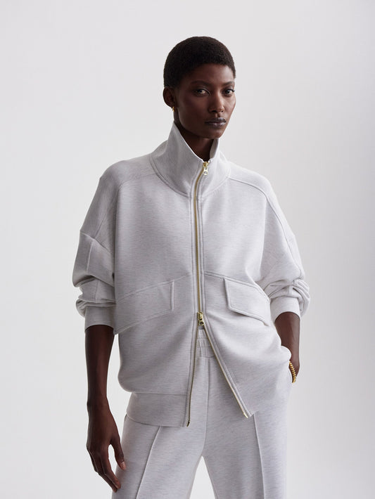 Garcia Zip Through Sweat Ivory Marl - Varley