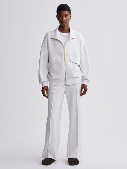 Garcia Zip Through Sweat Ivory Marl - Varley
