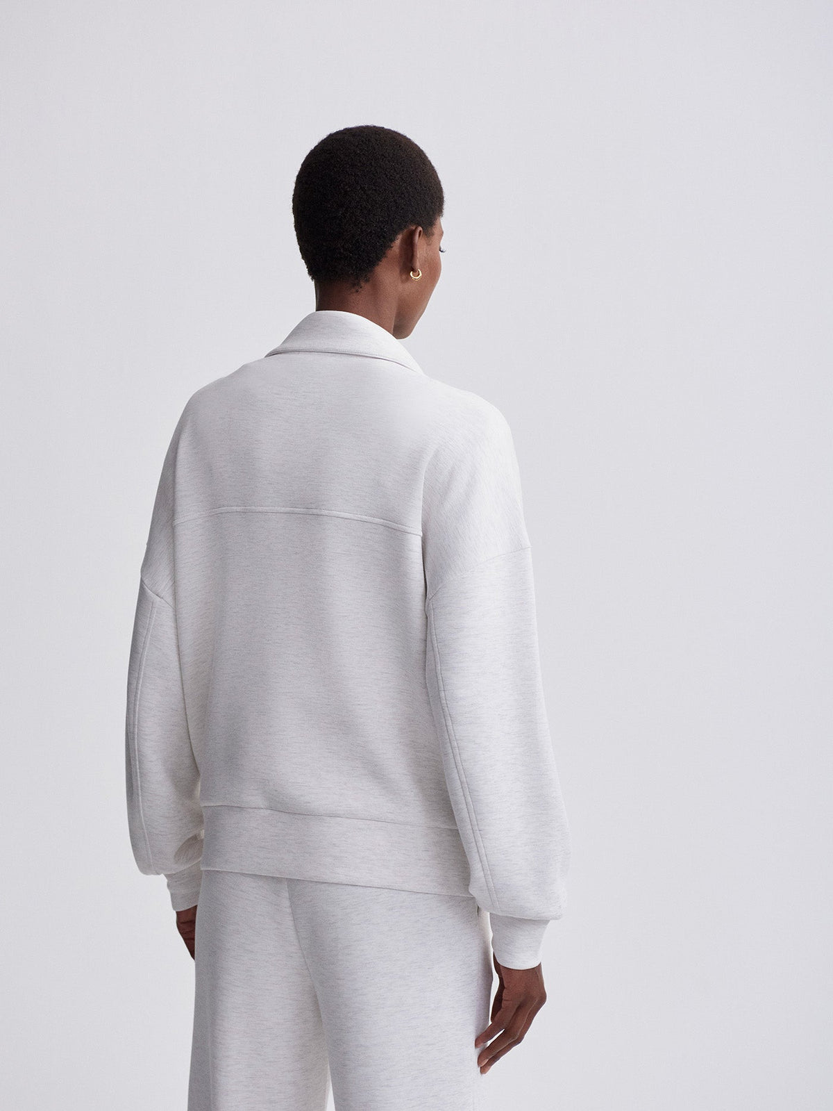 Garcia Zip Through Sweat Ivory Marl - Varley