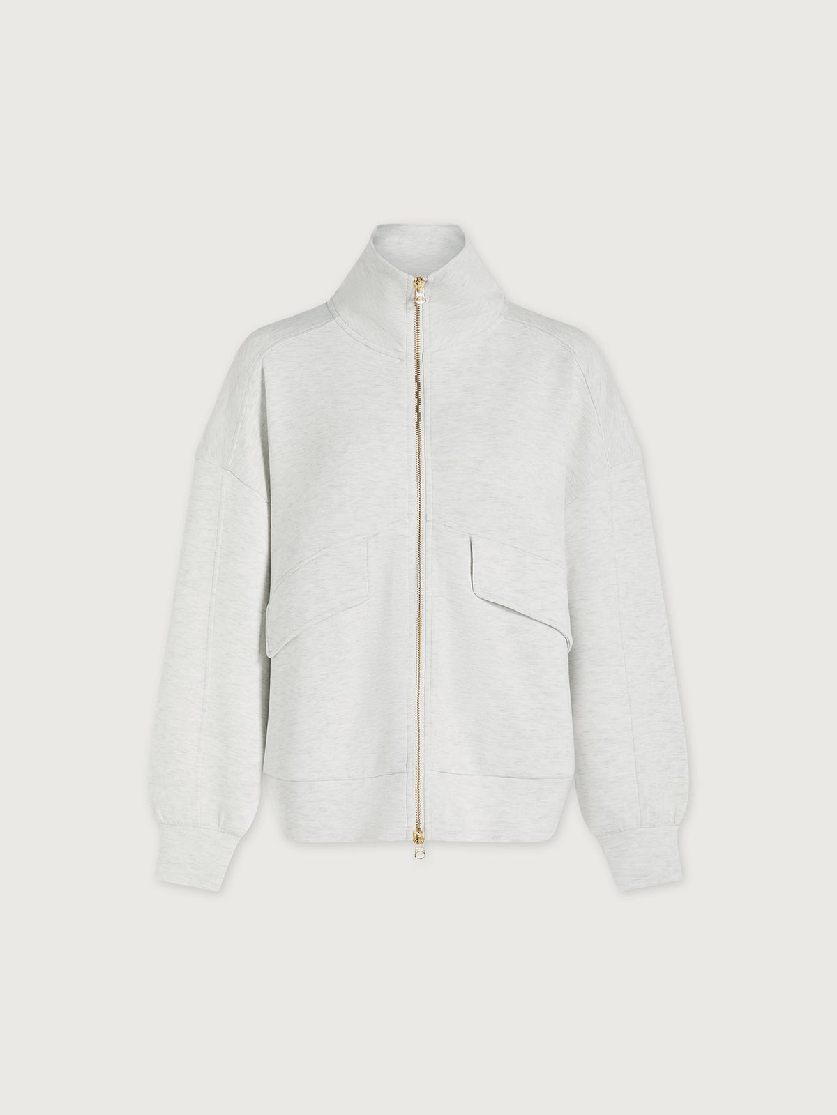 Garcia Zip Through Sweat Ivory Marl - Varley